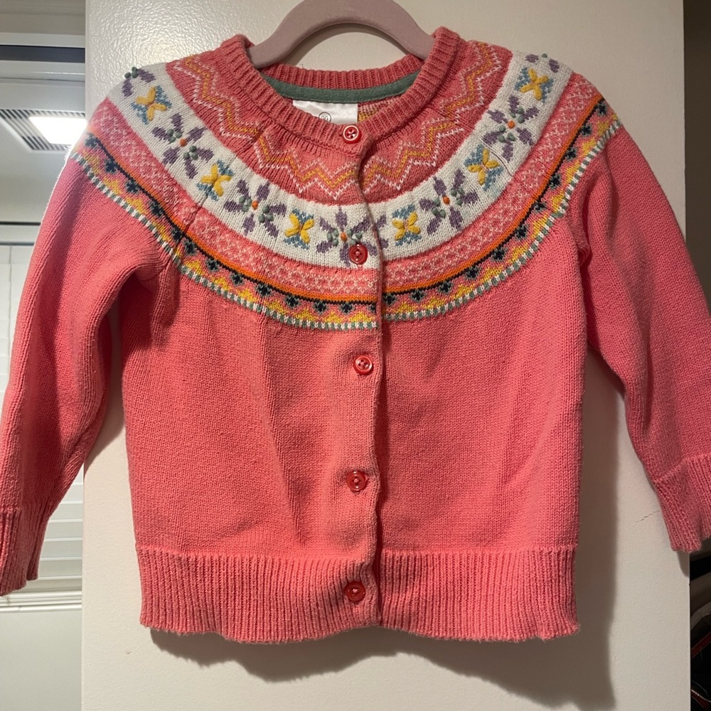 Lot of Hannah Andersen. Sweater, tights, skirt, shirt, and sweater dress. 3T.